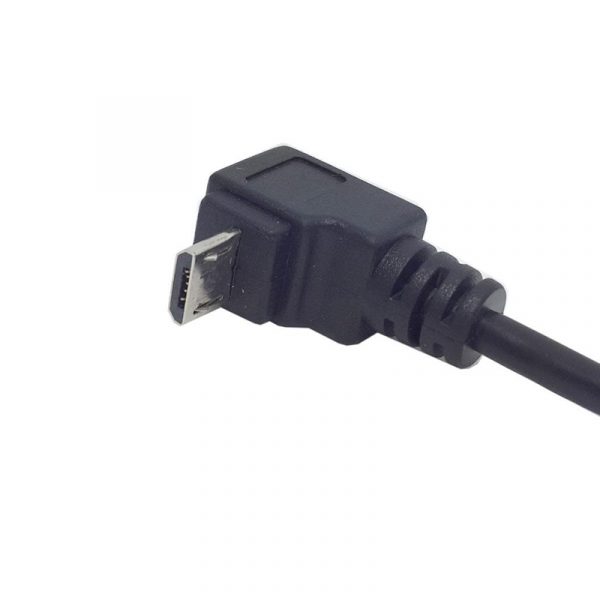 USB 2.0 to Micro USB 5 Pin Male UP Angled 90 Câble de degré