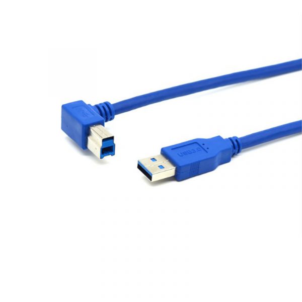 USB 3.0 A Male to 90 Degree B Male Left Angle Cable