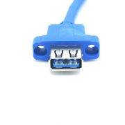 USB 3.0 A Male to Female Jack Socket Panel Mount Cable