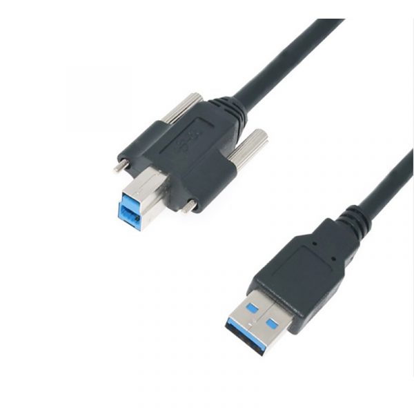 USB 3.0 A to B male Printer Cable with Screw Lock