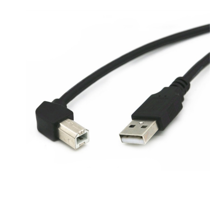 45 Grad abgewinkelter USB 2.0 Drucker-Scanner-Kabel Typ B