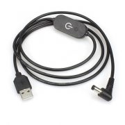 USB2.0 to DC5.5×2.1mm Booster Cable with Switch
