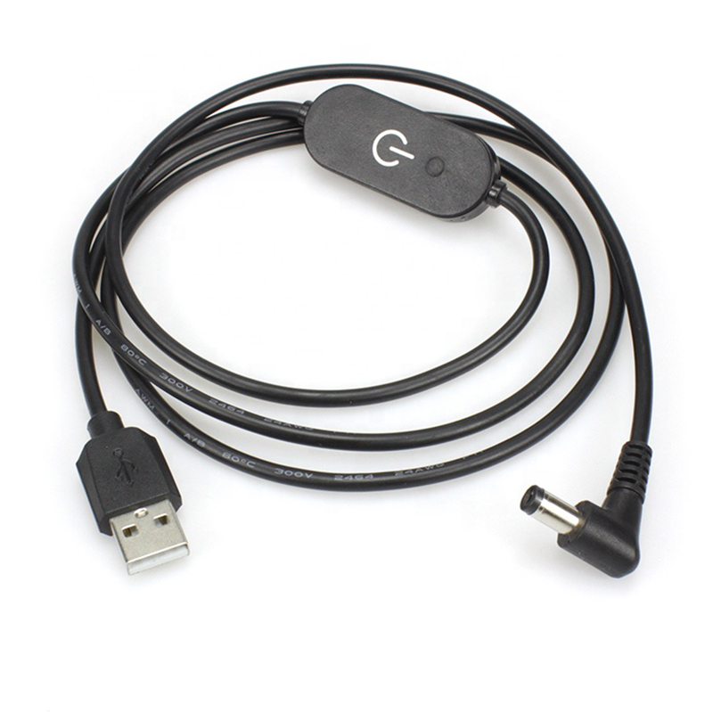 Mini LED stikalo na dotik USB na DC5.5x2.1 napajalni kabel