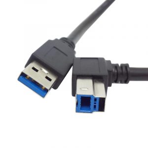 USB 3.0 Type A to B 90 degree elbow Up Angled Cable