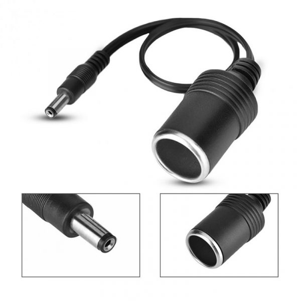 Vehicle Cigarette Lighter Female To DC5521 Power Cable