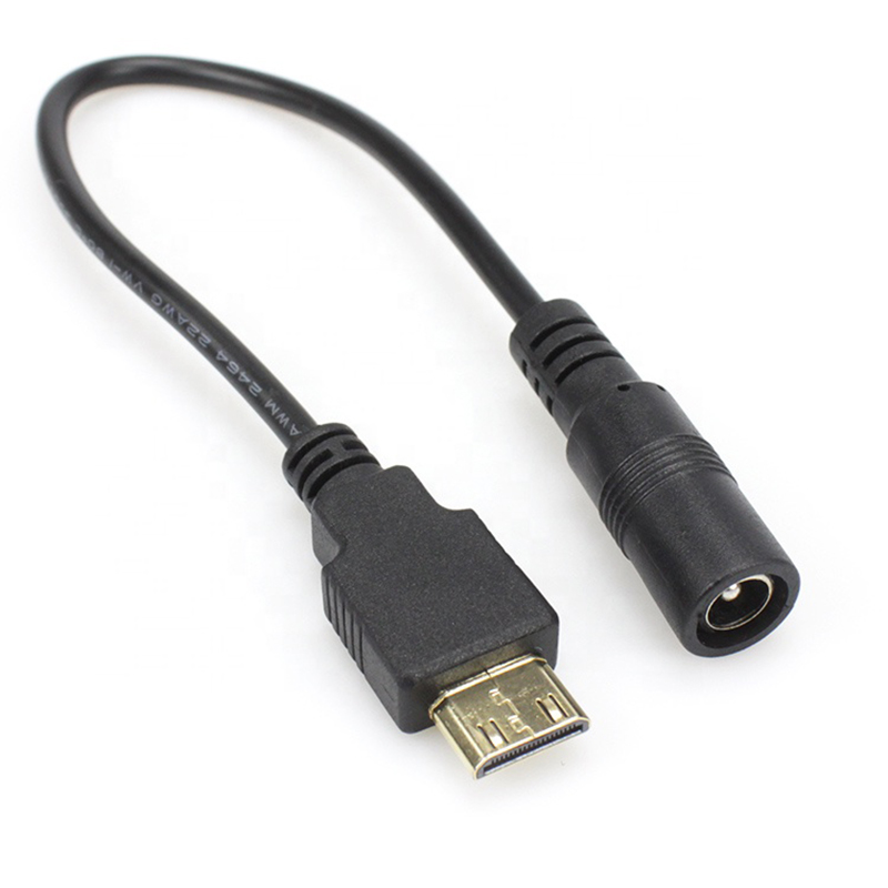 VeriFone Vx680 Vx670 mini HDMI إلى كابل طاقة تيار مستمر
