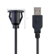Waterproof USB 2.0 male to female Dashboard Cable