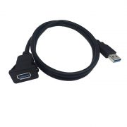 Wodoodporny port USB 3.0 Extension Latch Mount Car AUX Cable
